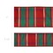 LaRibbons 4" - 2 1/2" Wired Dupioni Ribbon | Red/Green/Gold Plaid Check | 10 Yard Roll
